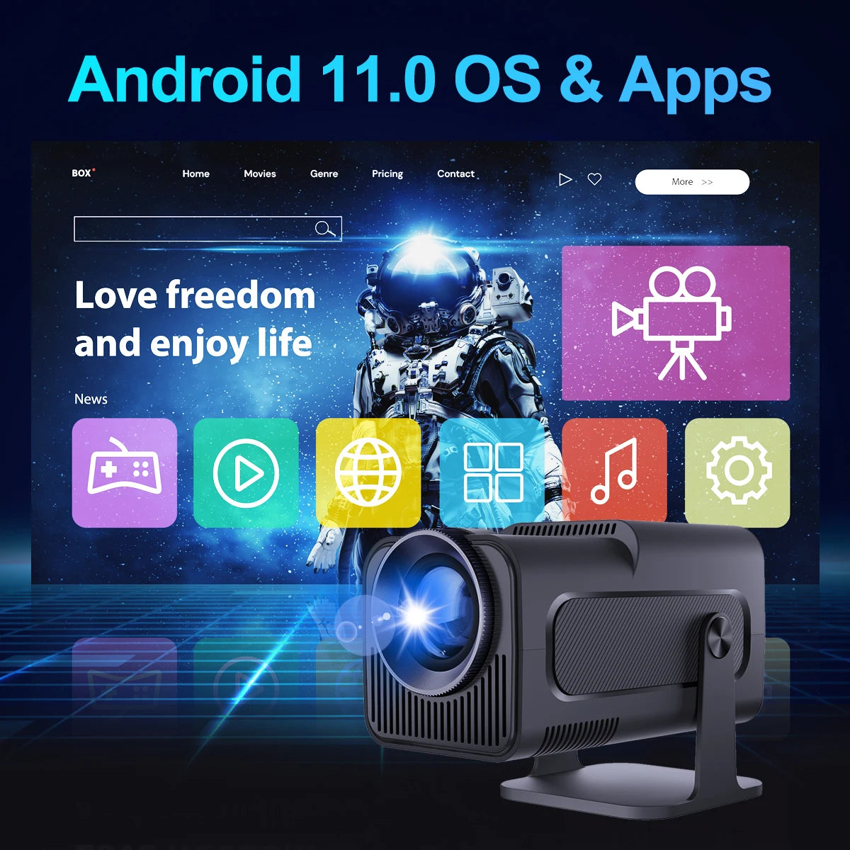 Magcubic Android 11 390ANSI HY320 Projector 4K